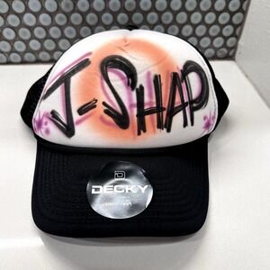 Decky Hat Cap Trucker Adjustable Snapback J-Mesh Back Foam Shap